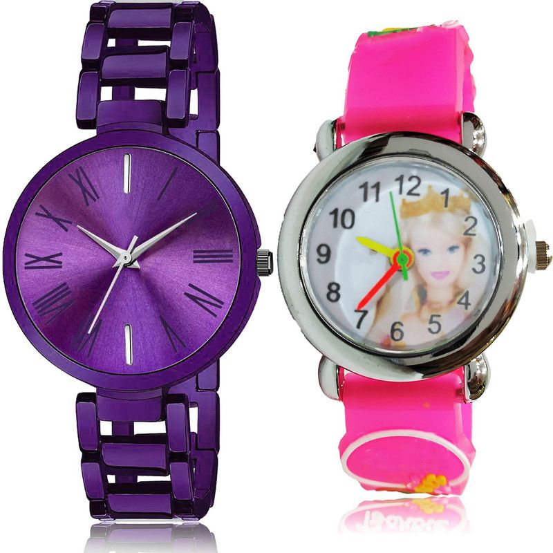 Analog Watch - For Girls Modish Valentine 2 Watch Combo For Women And Girls - G655-GC41