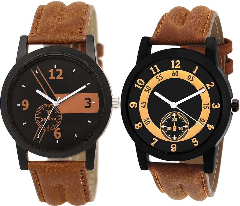 combo watch Analog Watch - For Men Modish Collection Analogue Brown Color Boys And Men Watch - BL46.1-B14 (Combo Of 2 )