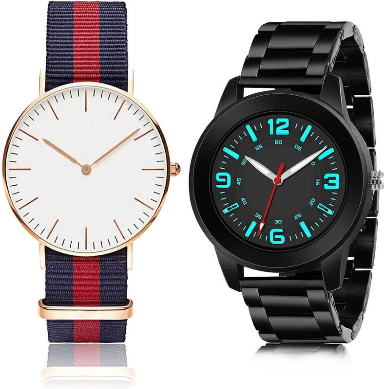 Analog Watch - For Men Modish Valentine 2 Watch Combo For Boys And Men - BC3-(46-S-20)