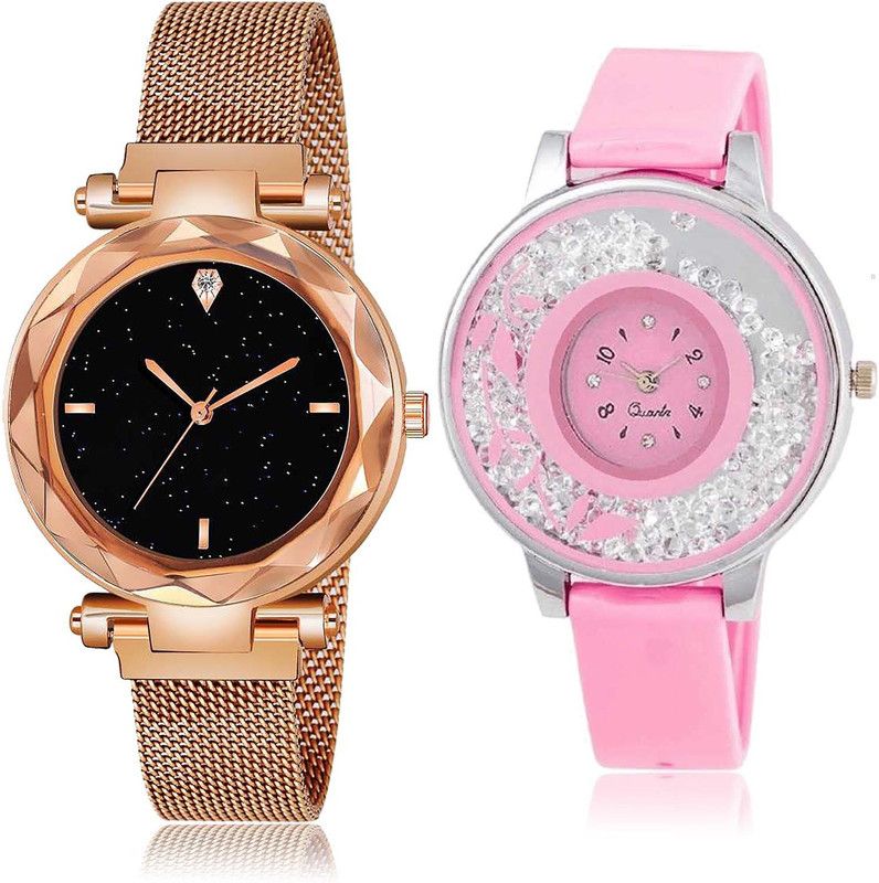 Analog Watch - For Women Contemporary Collection Magnet And Flower Combo Watch For Girls And Women - GC5-G88