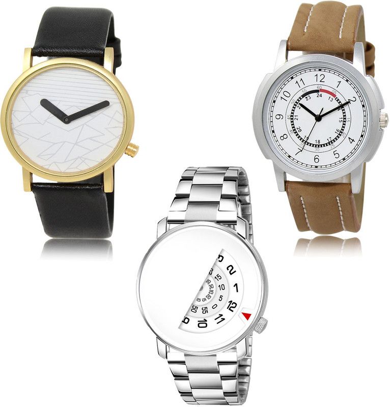 New latest Designer Combo of 3 Analog Watch - For Men LR37-LR17-LR106