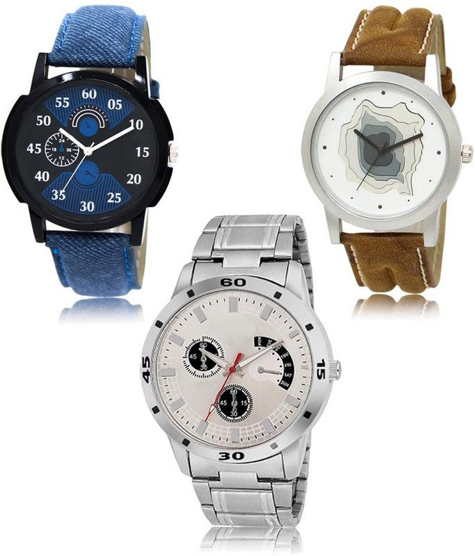 New latest Designer Combo of 3 Analog Watch - For Men LR-02-09-101