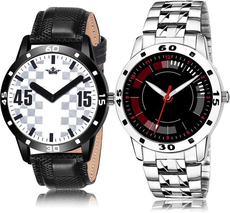 Analog Watch - For Men Latest Branded 2 Watch Combo For Boys And Men - BL46.58-(45-S-19)