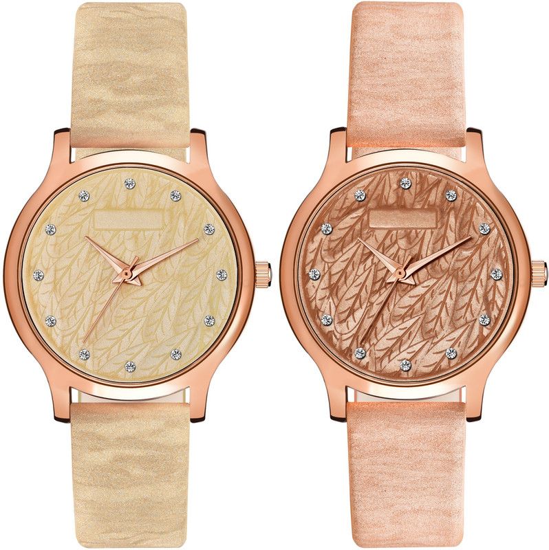 Leather Belt Round Dial Girls Analog Watch - For Women WH-332-334