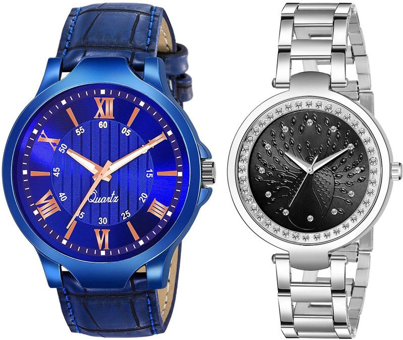Analog Watch - For Men & Women DL-4408|Pack of 2 New Couple Combo New Sleek Look