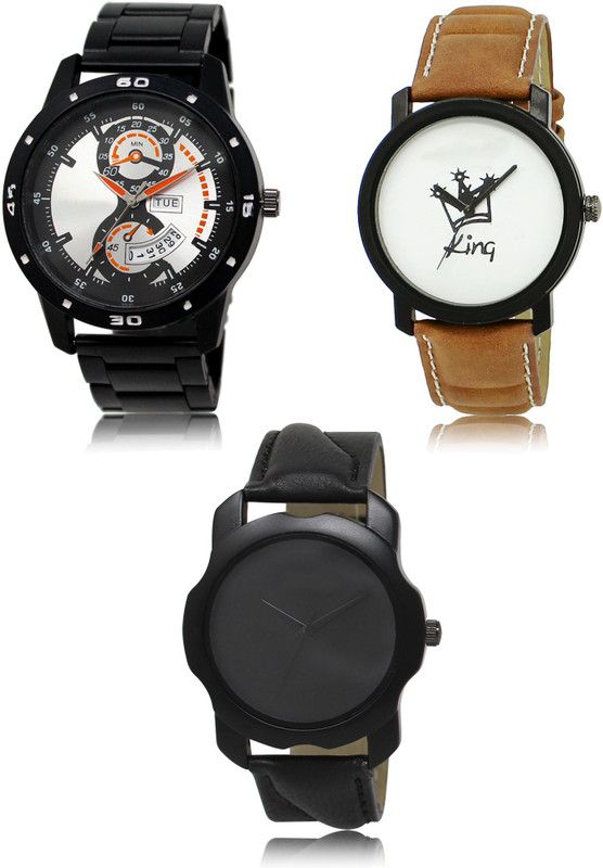 New latest Designer Combo of 3 Analog Watch - For Men 107-18-22