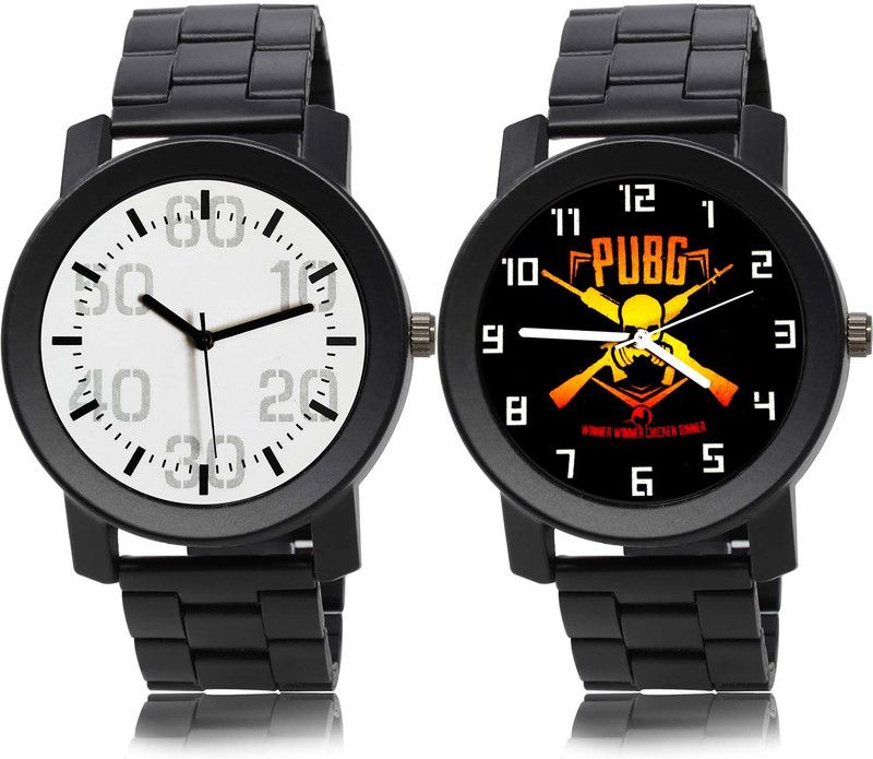 combo watch Analog Watch - For Men New 3D Design Chain Watch And Pubg Military Army Chain Watch Watch - B674-B641 (Combo Of 2 )