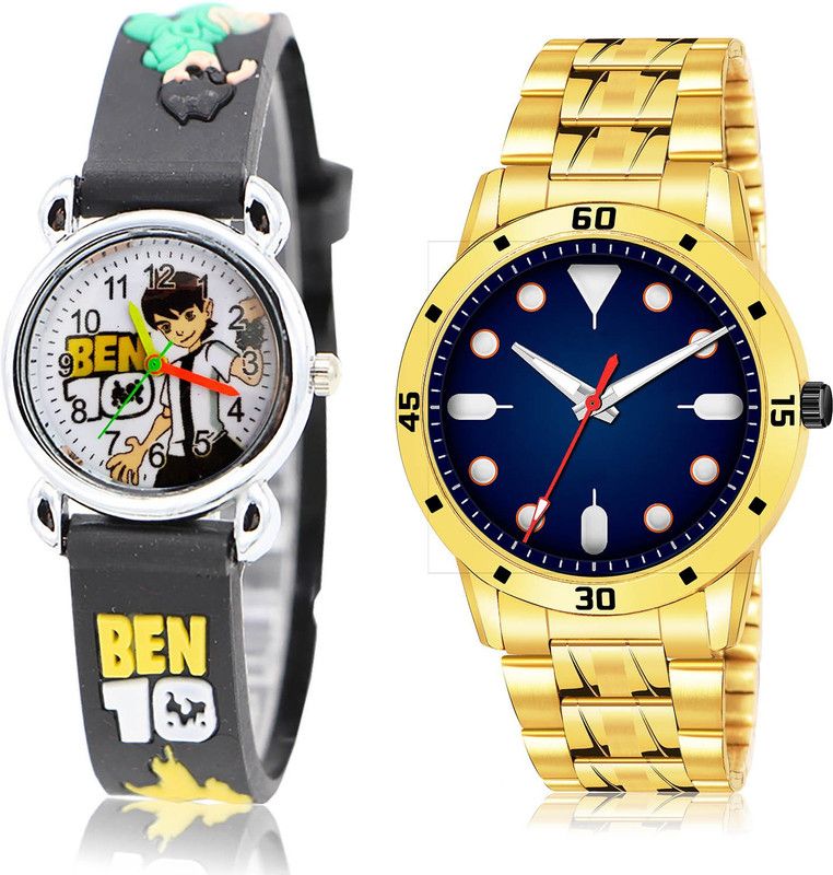 Analog Watch - For Boys Classical 3D Design 2 Watch Combo For Boys And Men - BK86-(65-S-21)