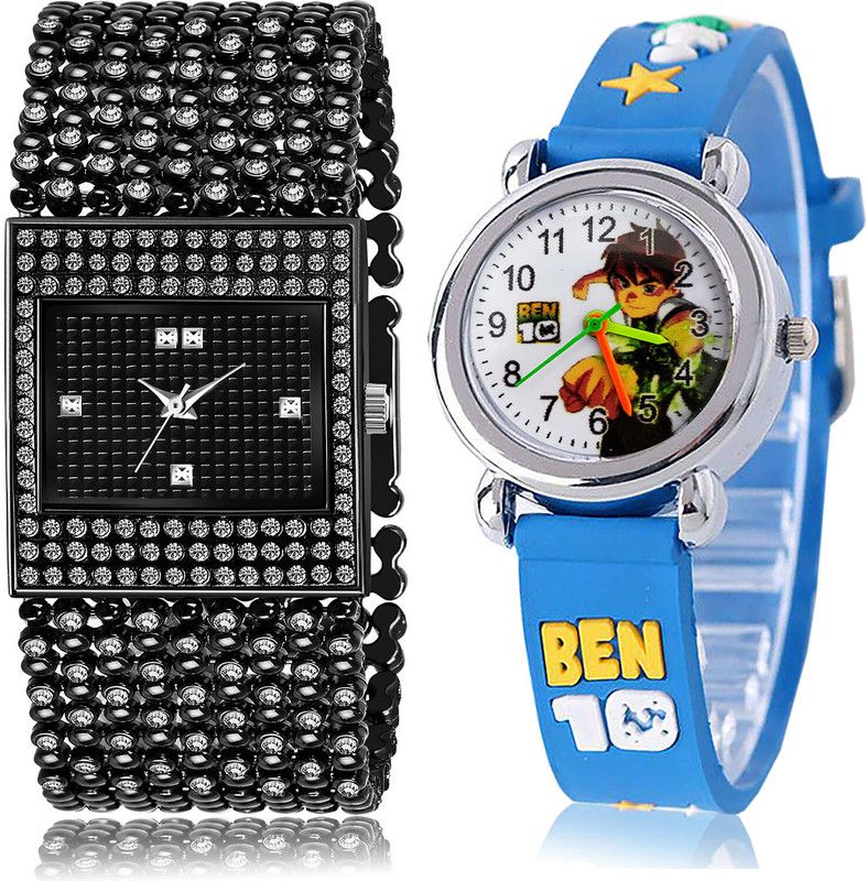 Analog Watch - For Girls Contemporary Chronograph 2 Watch Combo For Women And Girls - GL286-GC101