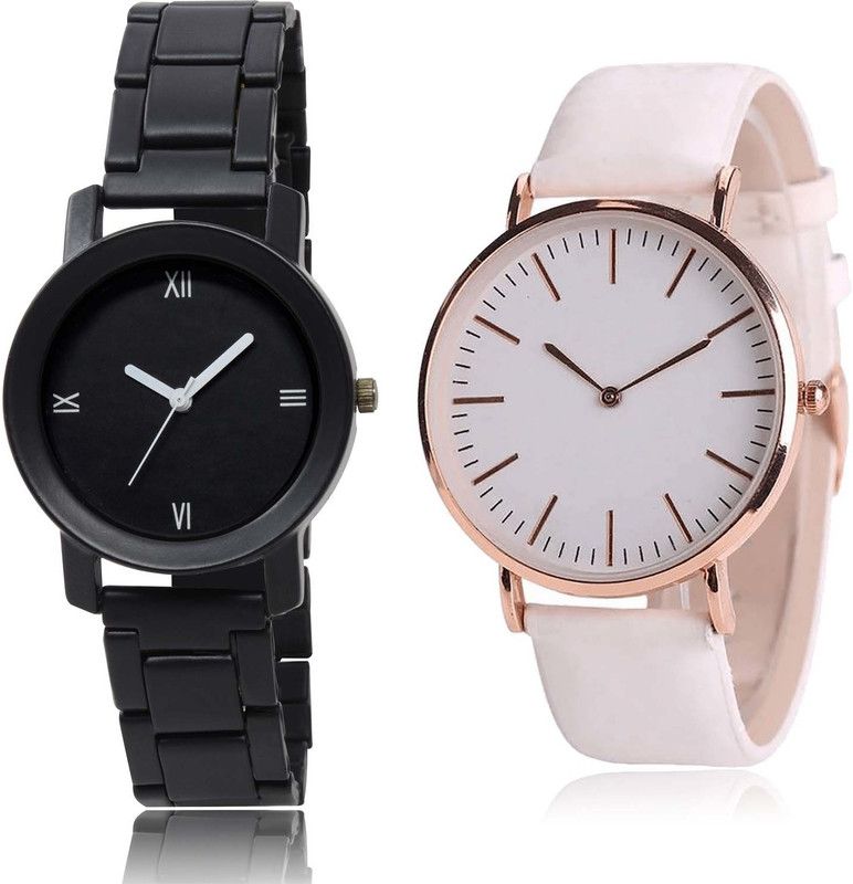 Analog Watch - For Girls Brand New Exclusive Love Valentine Couple And Chronograph Combo Watch For Girls And Women - GO156-G193