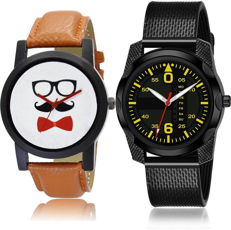 Analog Watch - For Men Classical Present 2 Watch Combo For Boys And Men - B53-(23-S-10)