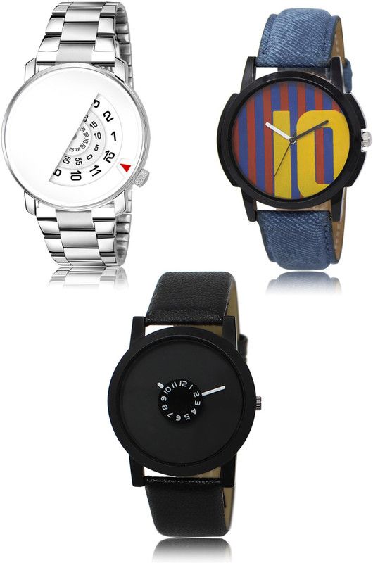 New latest Designer Combo of 3 Analog Watch - For Men 106-10-25