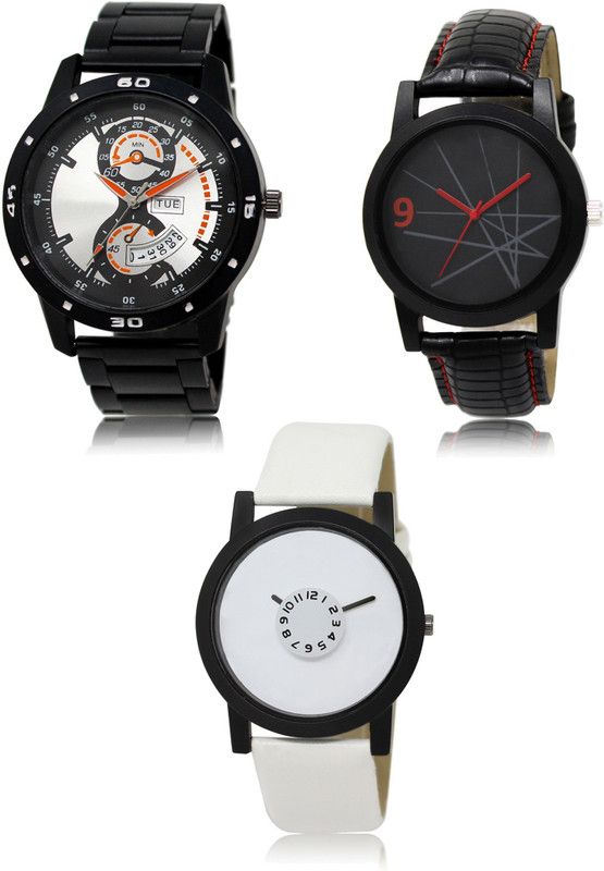 New latest Designer Combo of 3 Analog Watch - For Men 107-08-26