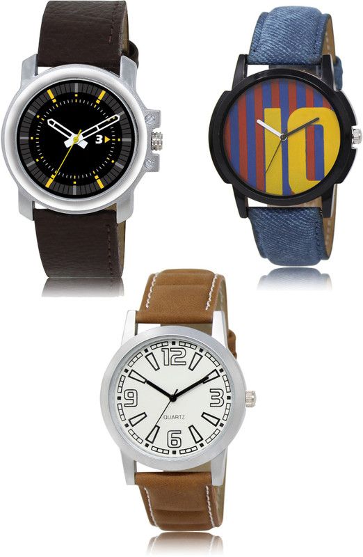 New latest Designer Combo of 3 Analog Watch - For Men 44-10-15
