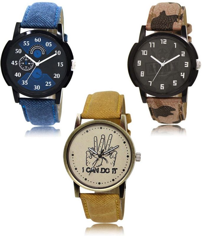 New latest Designer Combo of 3 Analog Watch - For Men LR-02-03-30