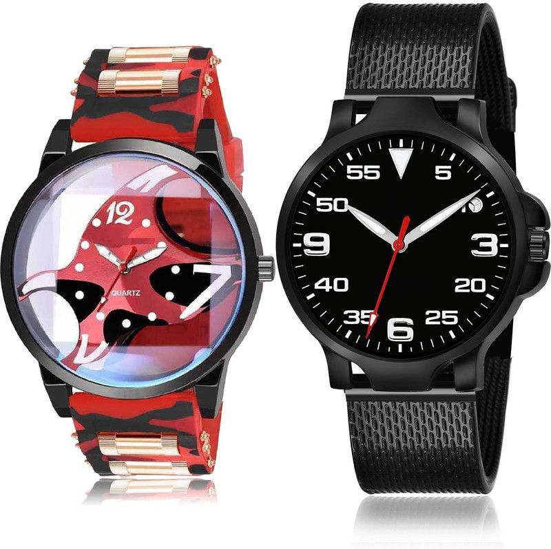 Analog Watch - For Men Classical Fashion 2 Watch Combo For Boys And Men - BC61-(75-S-10)