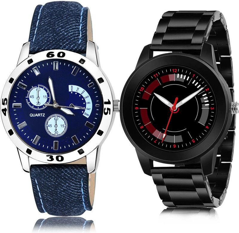 Analog Watch - For Men Best Tread 2 Watch Combo For Boys And Men - B57-(45-S-20)