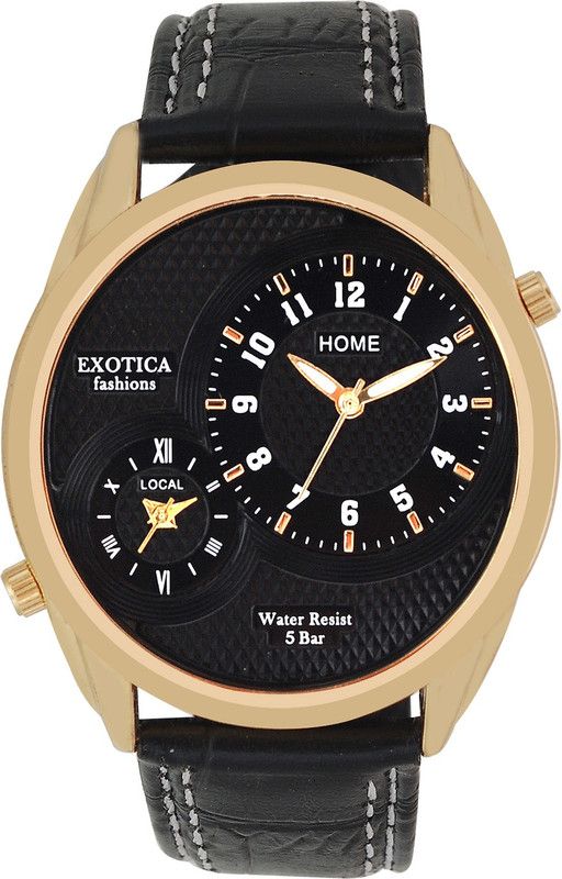 Basic Analog Watch - For Men EF-72-Dual-LS-Gold-Black