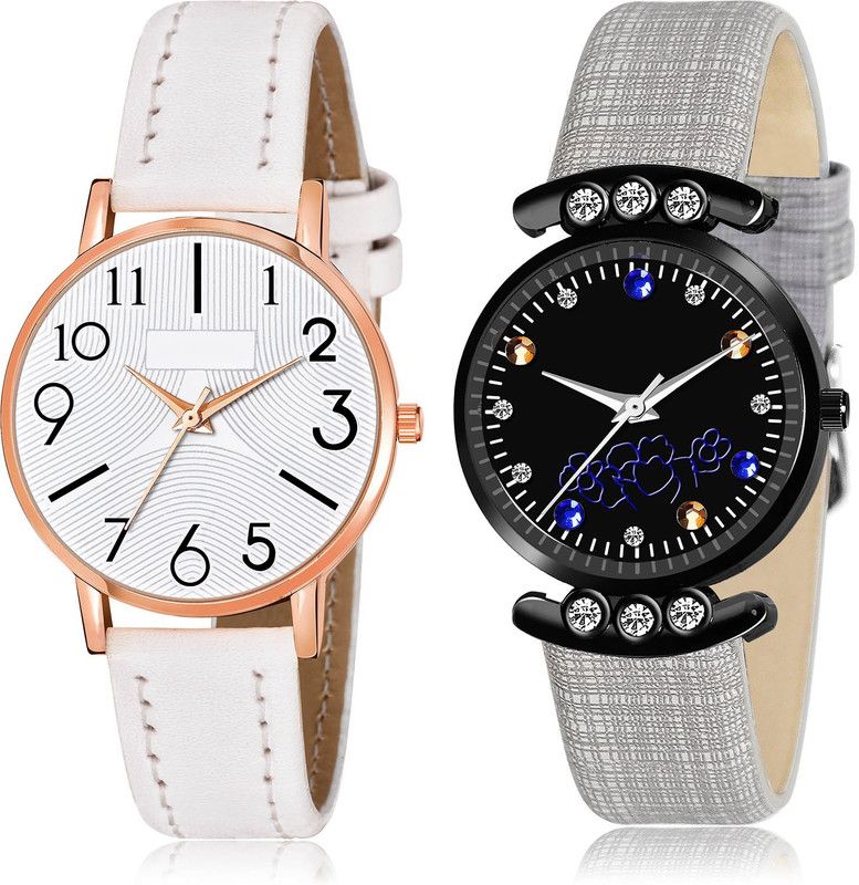 Analog Watch - For Women Contemporary Chronograph 2 Watch Combo For Women And Girls - GW55-GW1
