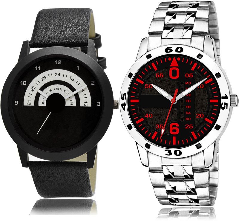Analog Watch - For Men Treading Quartz 2 Watch Combo For Boys And Men - B48-(25-S-19)