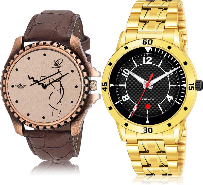 Analog Watch - For Men Brand New Rich 2 Watch Combo For Boys And Men - BL46.65-(66-S-21)