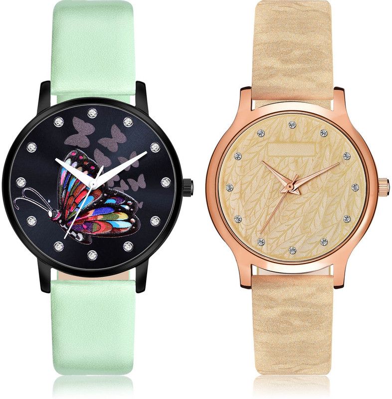 Analog Watch - For Girls Modish Heart 2 Watch Combo For Women And Girls - GM376-GM332