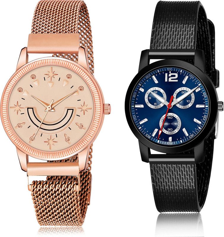 Analog Watch - For Women New Heart 2 Watch Combo For Women And Girls - GW68-(71-L-10)