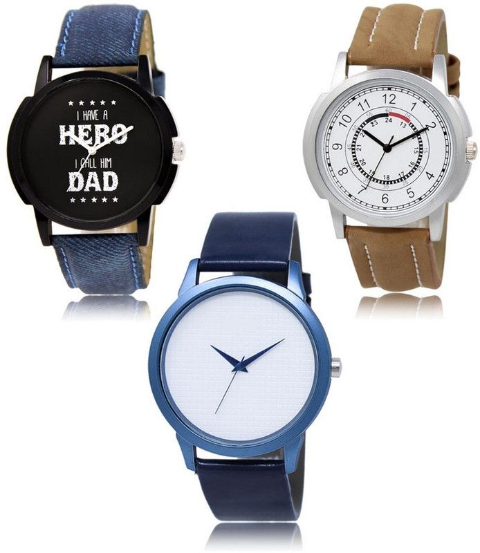 New latest Designer Combo of 3 Analog Watch - For Men -07-17-33