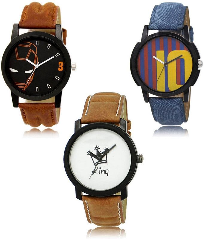 New latest Designer Combo of 3 Analog Watch - For Men LR-04-10-18