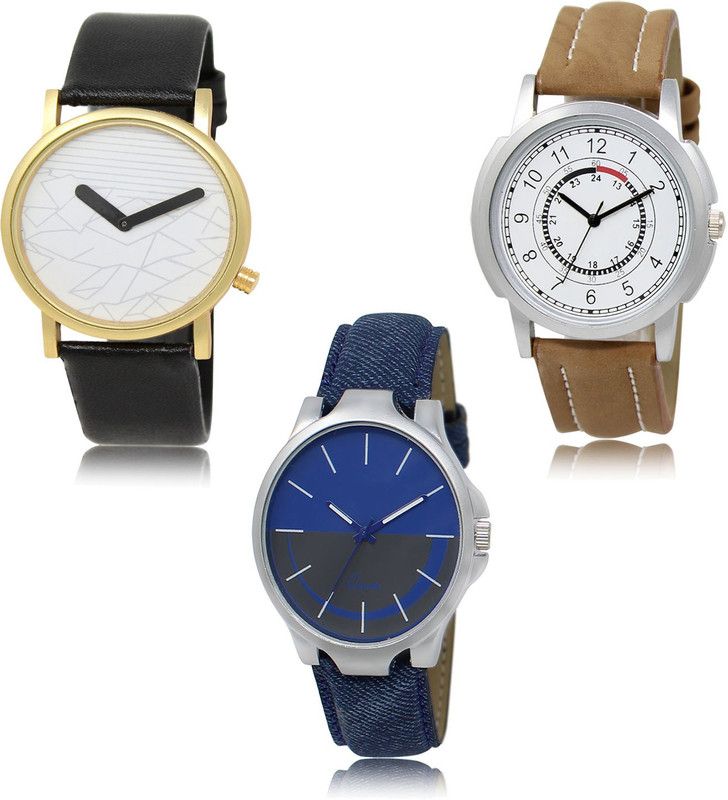 New latest Designer Combo of 3 Analog Watch - For Men LR37-LR17-LR24