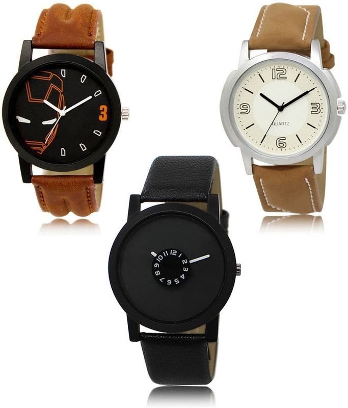 New latest Designer Combo of 3 Analog Watch - For Men LR-04-16-25