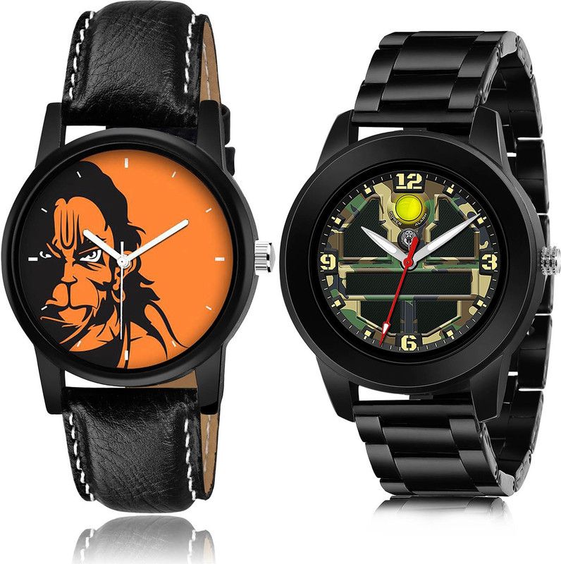 Analog Watch - For Men Contemporary Diwali 2 Watch Combo For Boys And Men - B26-(34-S-20)