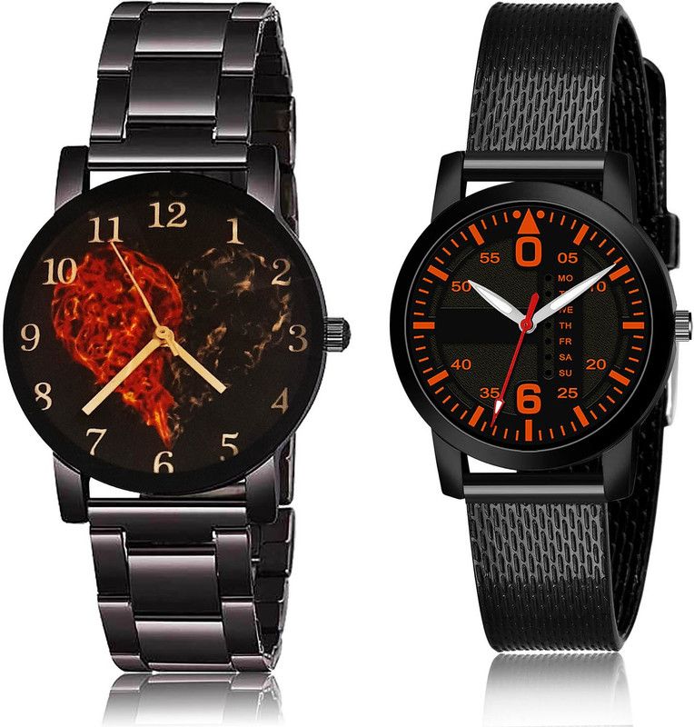 Analog Watch - For Girls Modish Heart 2 Watch Combo For Women And Girls - GCPL5-(22-L-10)
