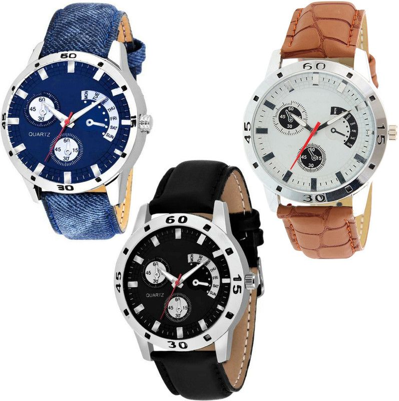 Analog Watch - For Men Men in Style Combo Of S2-06-07-11 Three Awesome Analogue