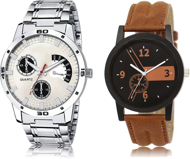 New Latest Designer Combo of 2 Analog Watch - For Men LR101-LR01