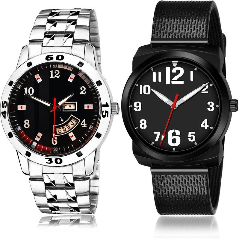 Analog Watch - For Men Modern Stylish 2 Watch Combo For Boys And Men - B190-(53-S-10)