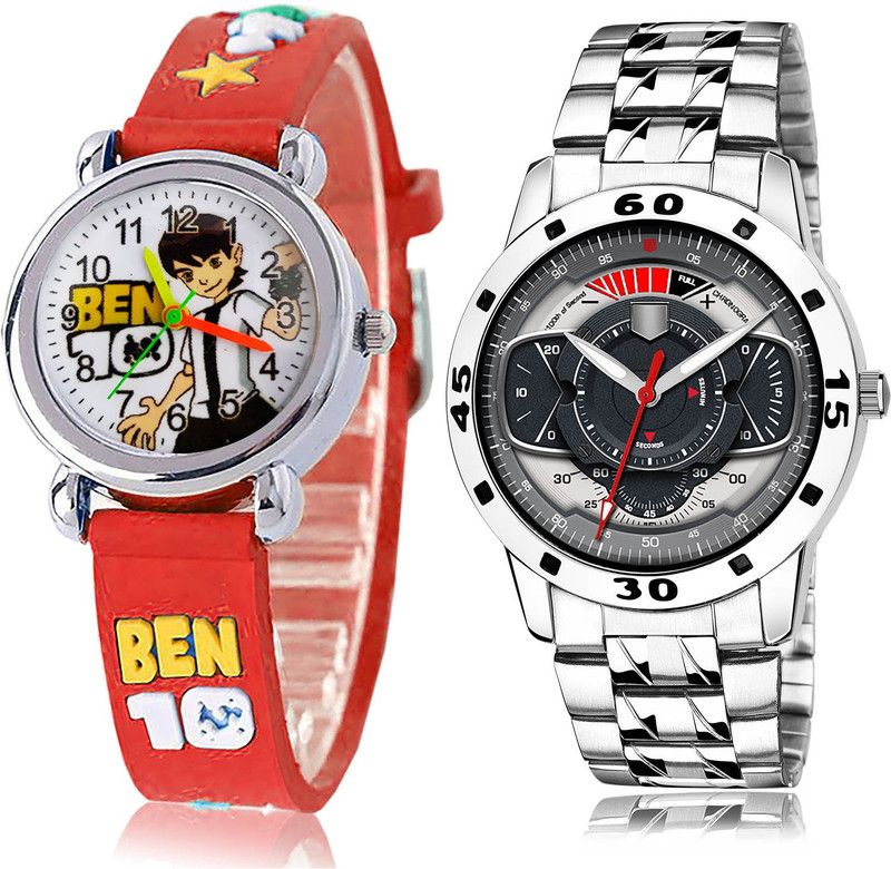 Analog Watch - For Boys Contemporary Traditional 2 Watch Combo For Boys And Men - BK121-(36-S-19)