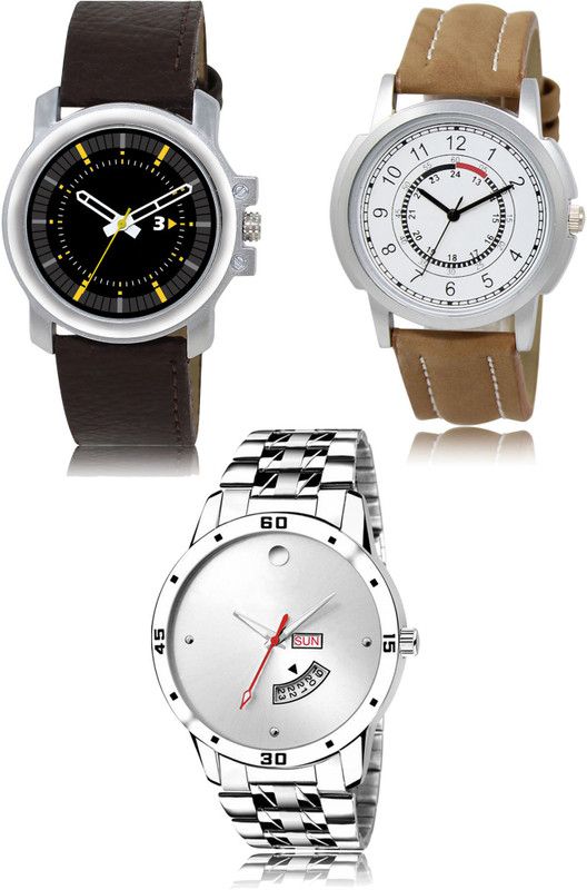 New latest Designer Combo of 3 Analog Watch - For Men 44-17-103