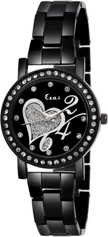 Black Dial Stylish Analog Analog Watch - For Women CS615