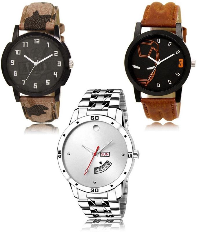 New latest Designer Combo of 3 Analog Watch - For Men LR-03-04-103