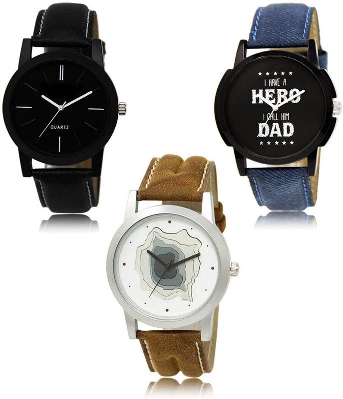 New latest Designer Combo of 3 Analog Watch - For Men LR-05-07-09