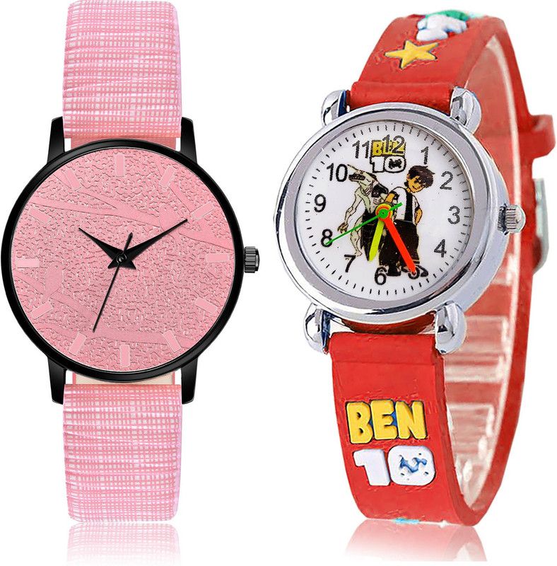 Analog Watch - For Girls New Heart 2 Watch Combo For Women And Girls - GM328-GC120