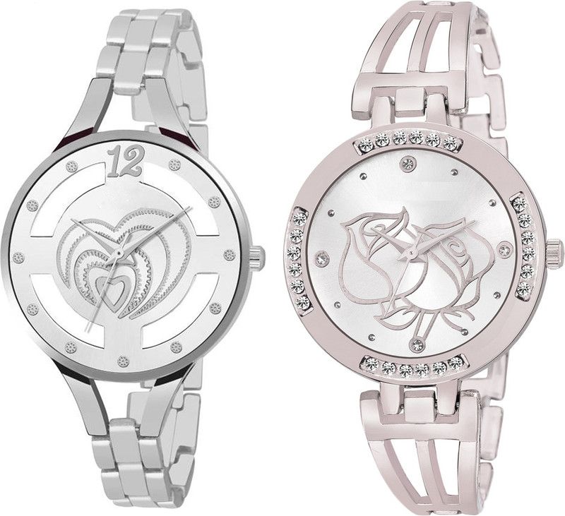 Analog Watch - For Women Combo pack 2 New Diamond Studded Part-Wedding Adition Analog Watch For Girls & Women BB-07881