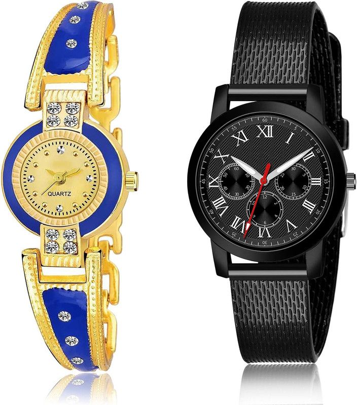 Analog Watch - For Women Contemporary 3D Design 2 Watch Combo For Women And Girls - G445-(73-L-10)