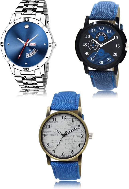 New latest Designer Combo of 3 Analog Watch - For Men LR105-LR02-LR28