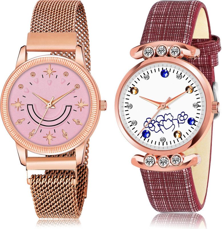 Analog Watch - For Women Classical Present 2 Watch Combo For Women And Girls - GW72-GW5