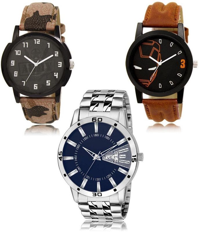 New latest Designer Combo of 3 Analog Watch - For Men LR-03-04-102