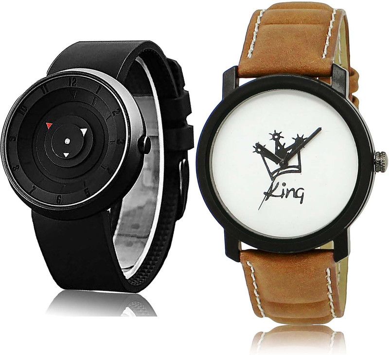 Analog Watch - For Men Modern Heart Speedometer And King Combo Watch For Boys And Men - BC1-BL46.18