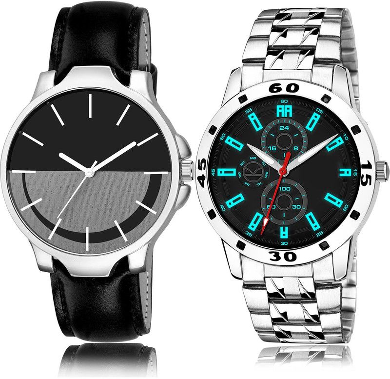 Analog Watch - For Men Treading Party Wedding 2 Watch Combo For Boys And Men - B111-(63-S-19)