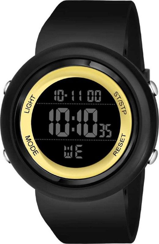 ADW GOLDEN BLACK STRAP Digital Watch - For Boys & Girls ADW GOLDEN BLACK STRAP